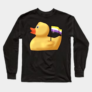 Nonbinary Rubber Duck Long Sleeve T-Shirt